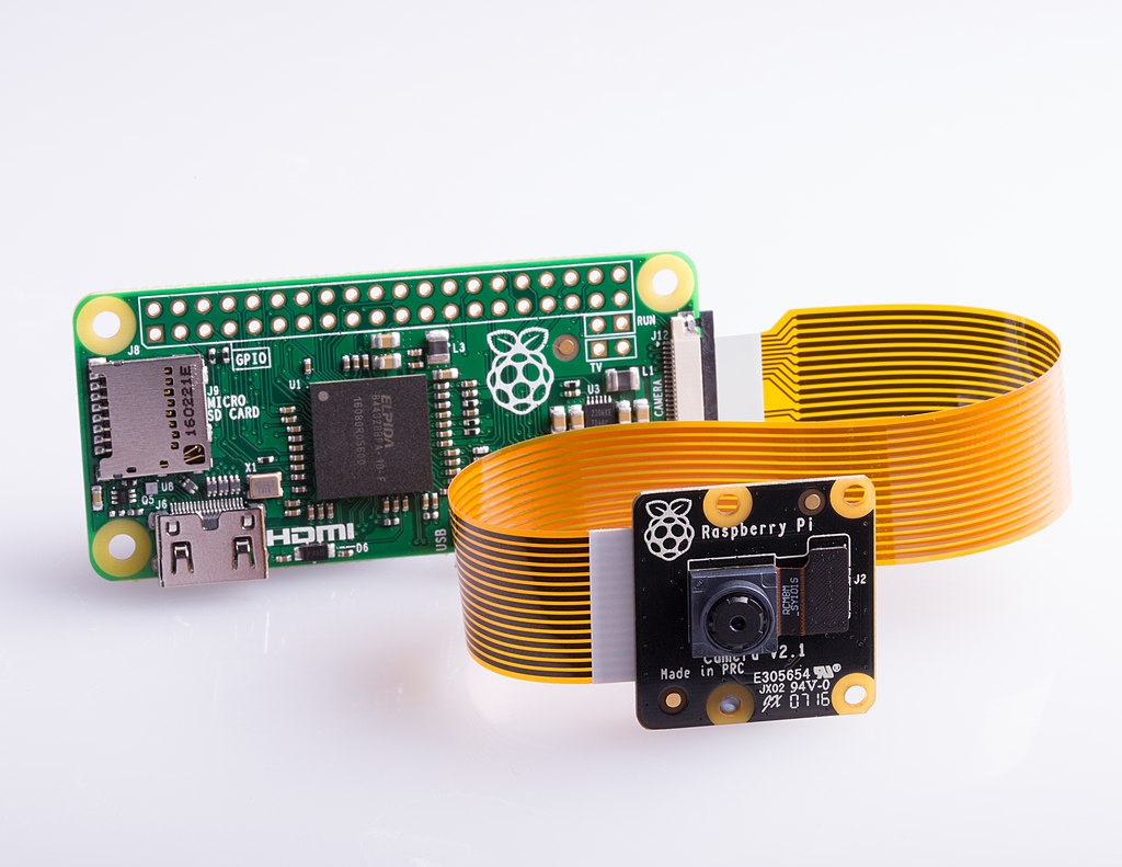 Raspberry Pi Camera connected to the Raspberry Pi Camera Module V2